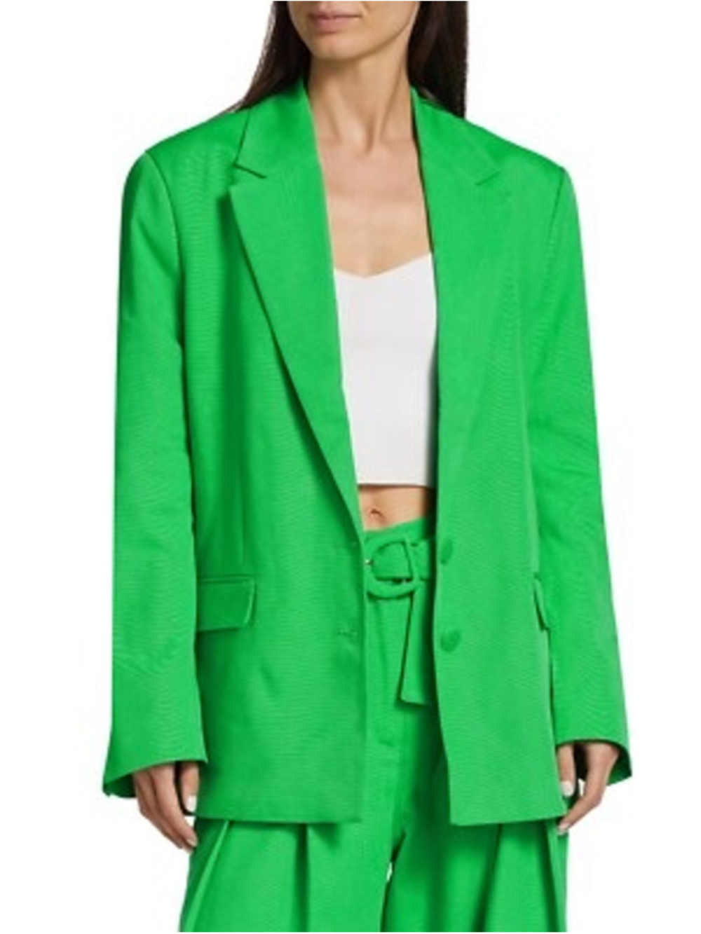 Women's FARM Rio Green Oversized Blazer XXS